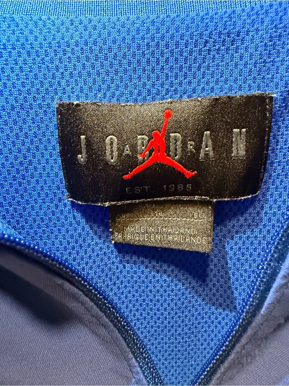 Jordan Royal Blue & Orange Quarter-Zip Pullover
